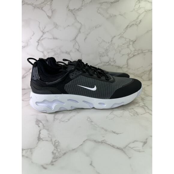 Mens Size 10.5 Nike React Live Black White Grey Running Sneakers CV1772-003 New - Picture 4 of 5